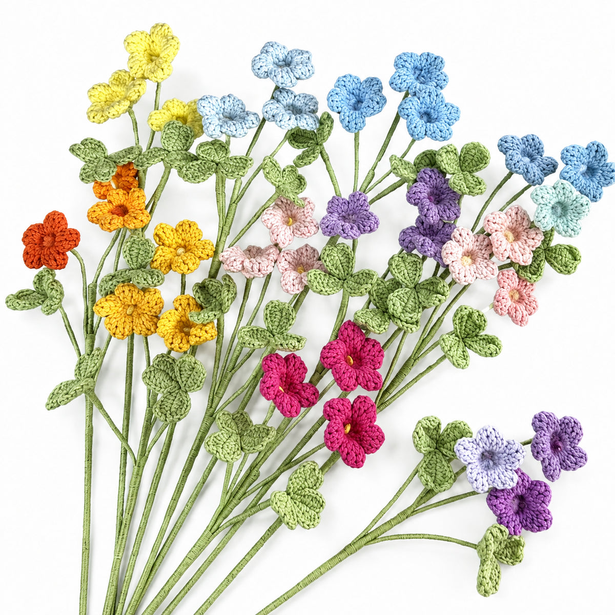 Handmade Crochet Rowan Flower Stems