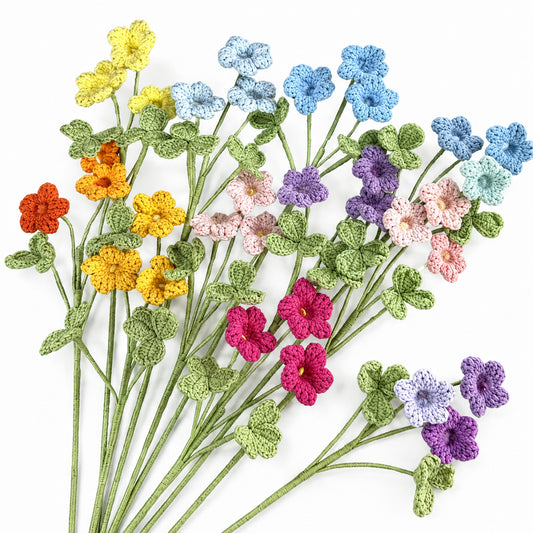 Handmade Crochet Rowan Flower Stems