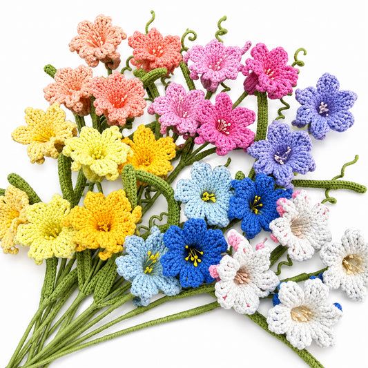 Handmade Crochet Peruvian Daffodil Stems