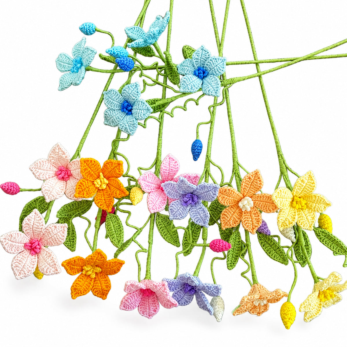 Handmade Crochet Clematis Stem