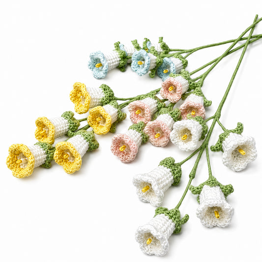 Handmade Crochet Bellflower Stem