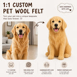 Photo Custom Pet Memorial Felt Sculpture