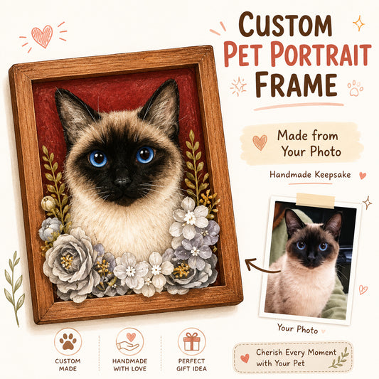 Custom Needle Felt Pet Frame