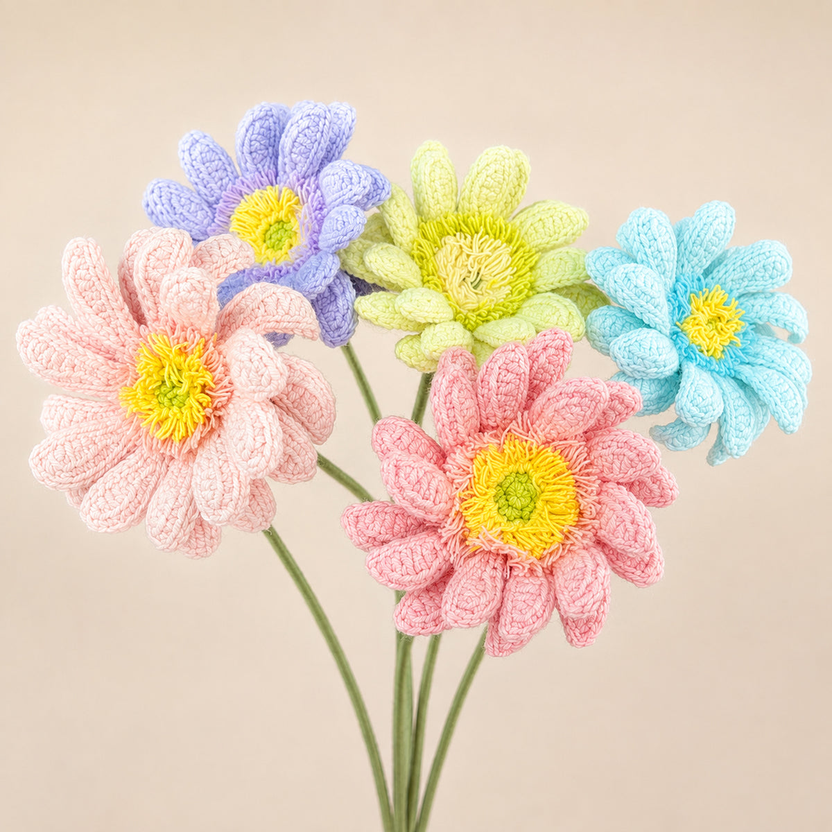 Handmade Crochet Gerbera Flower