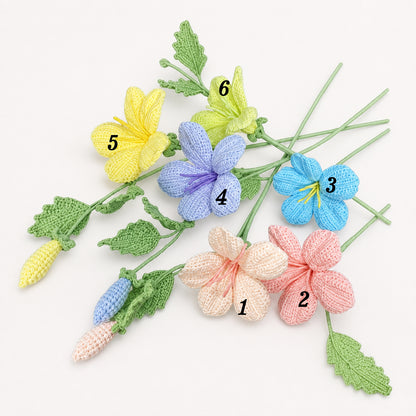 Handmade Crochet Trumpet Flower