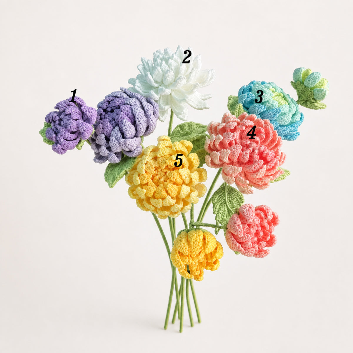 Handmade Crochet Double Dahlia