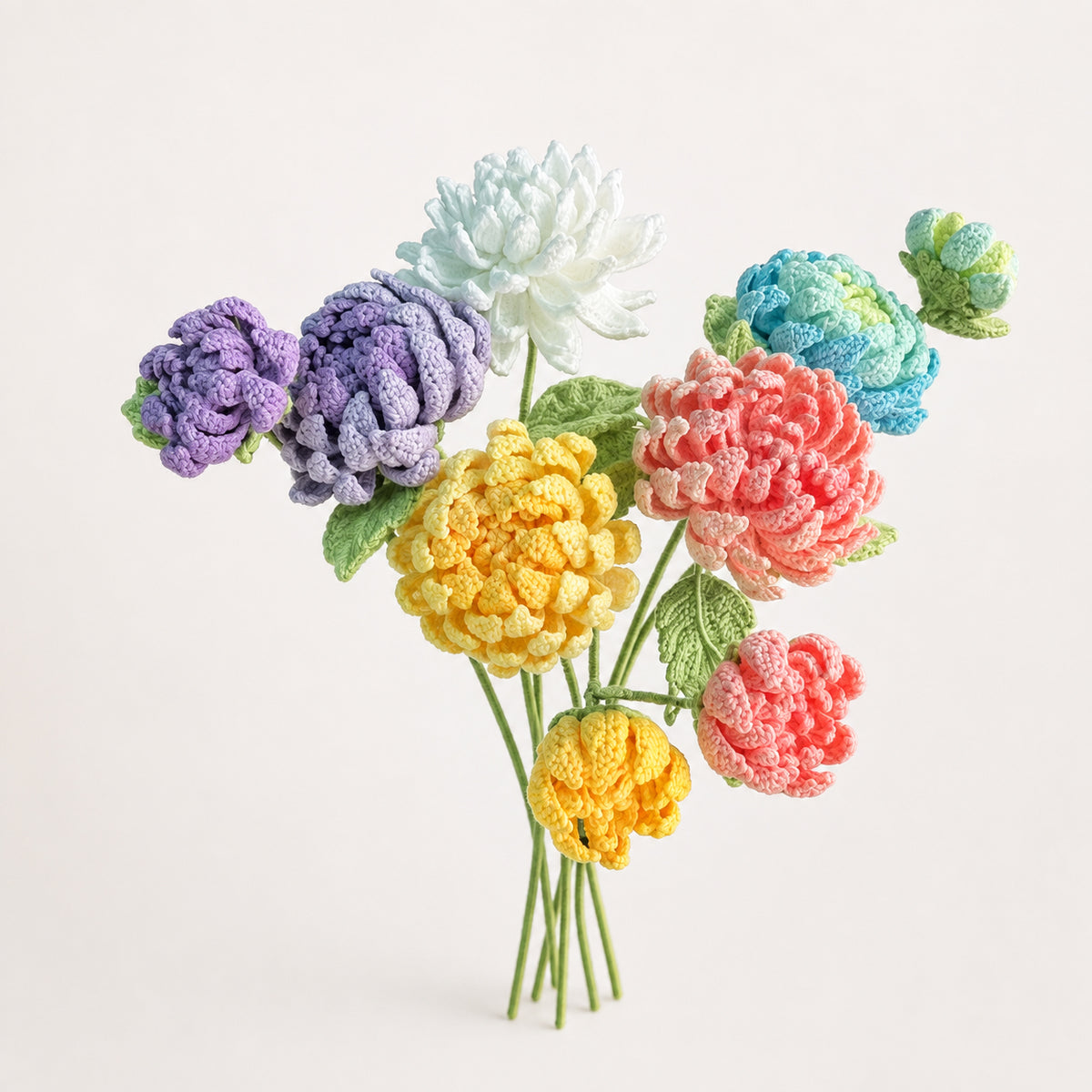 Handmade Crochet Double Dahlia
