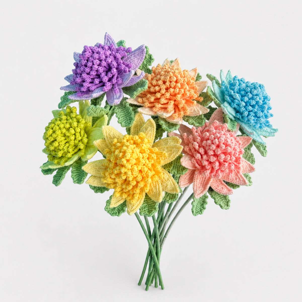 Handmade Crochet Protea Flower