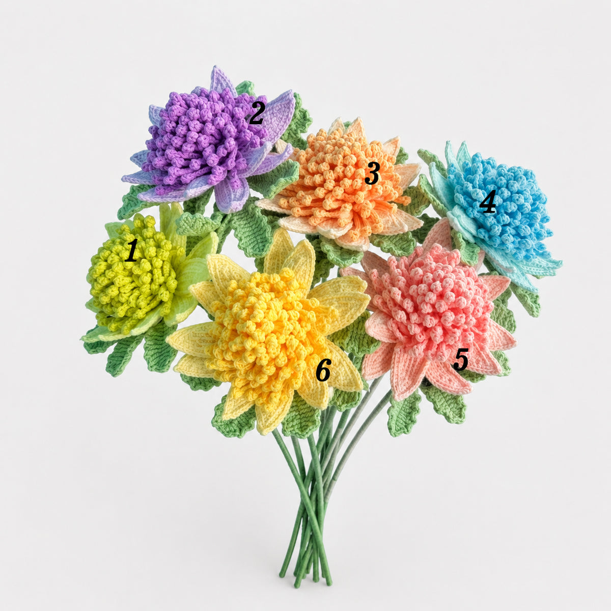 Handmade Crochet Protea Flower