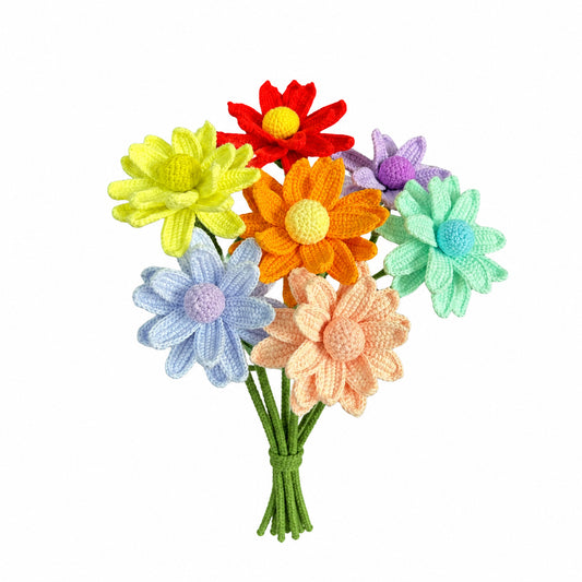 Handmade Crochet Lavender Daisy
