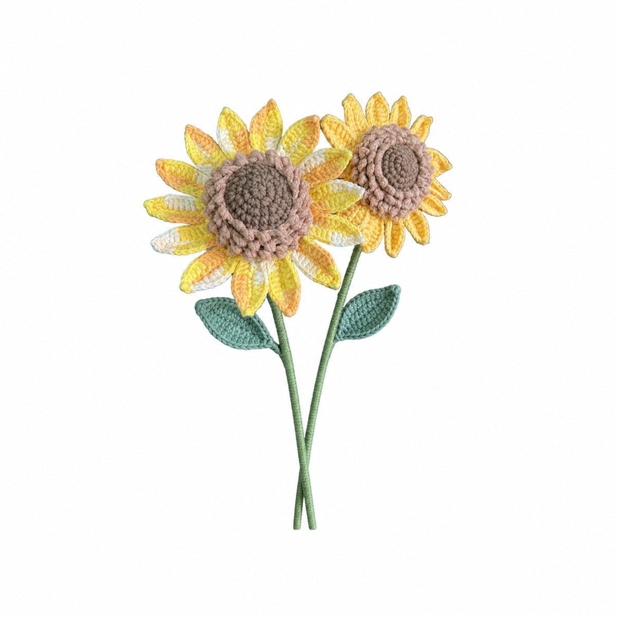 Handmade Crochet Single Layer Sunflower