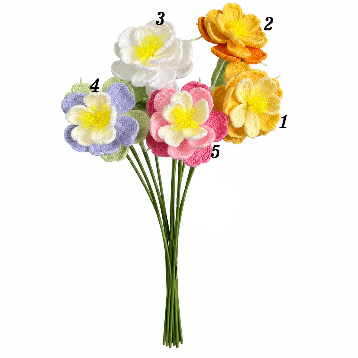 Layered Petal Crochet Flower