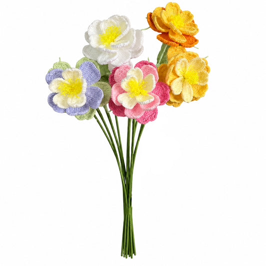 Layered Petal Crochet Flower
