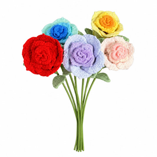 Handmade Crochet Rose Flower