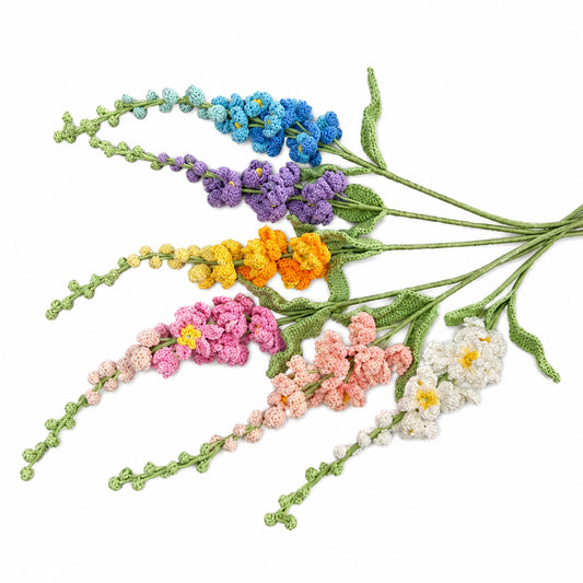 Handmade Crochet Delphinium Flower