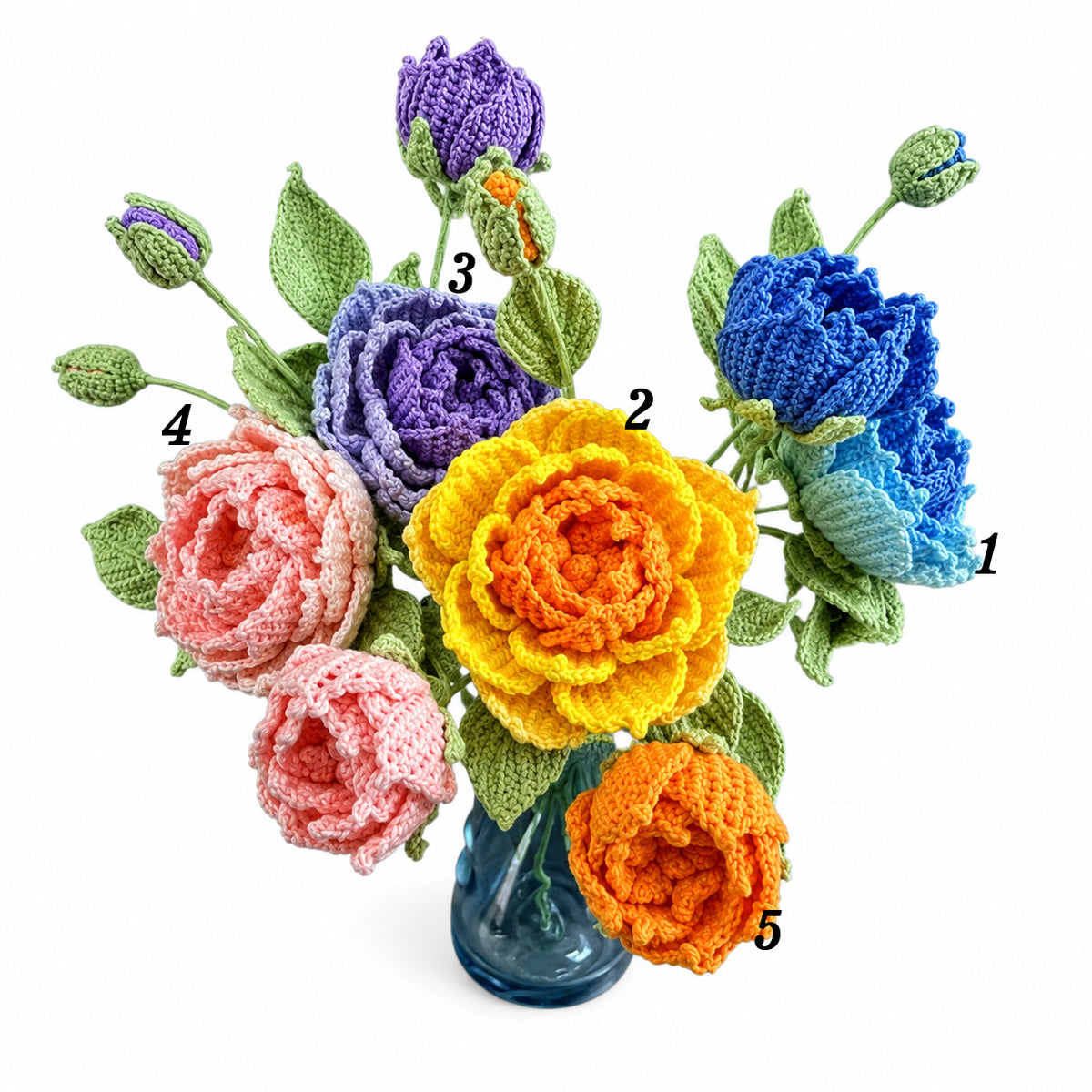 Handmade Crochet English Garden Rose