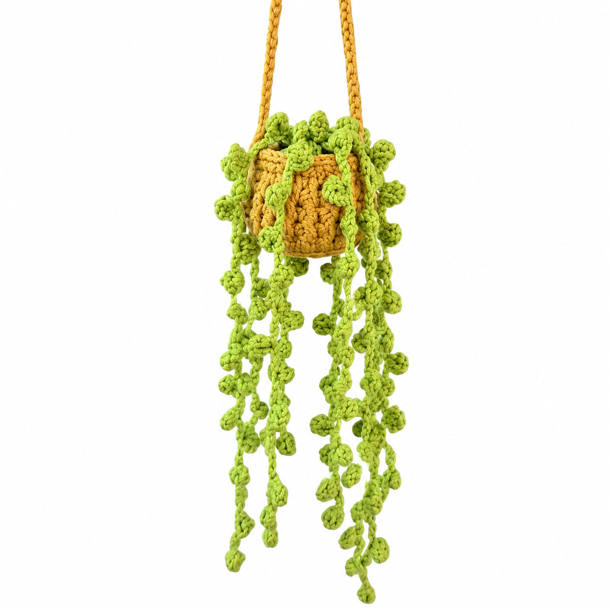 Handmade Crochet Garden Hanging Basket