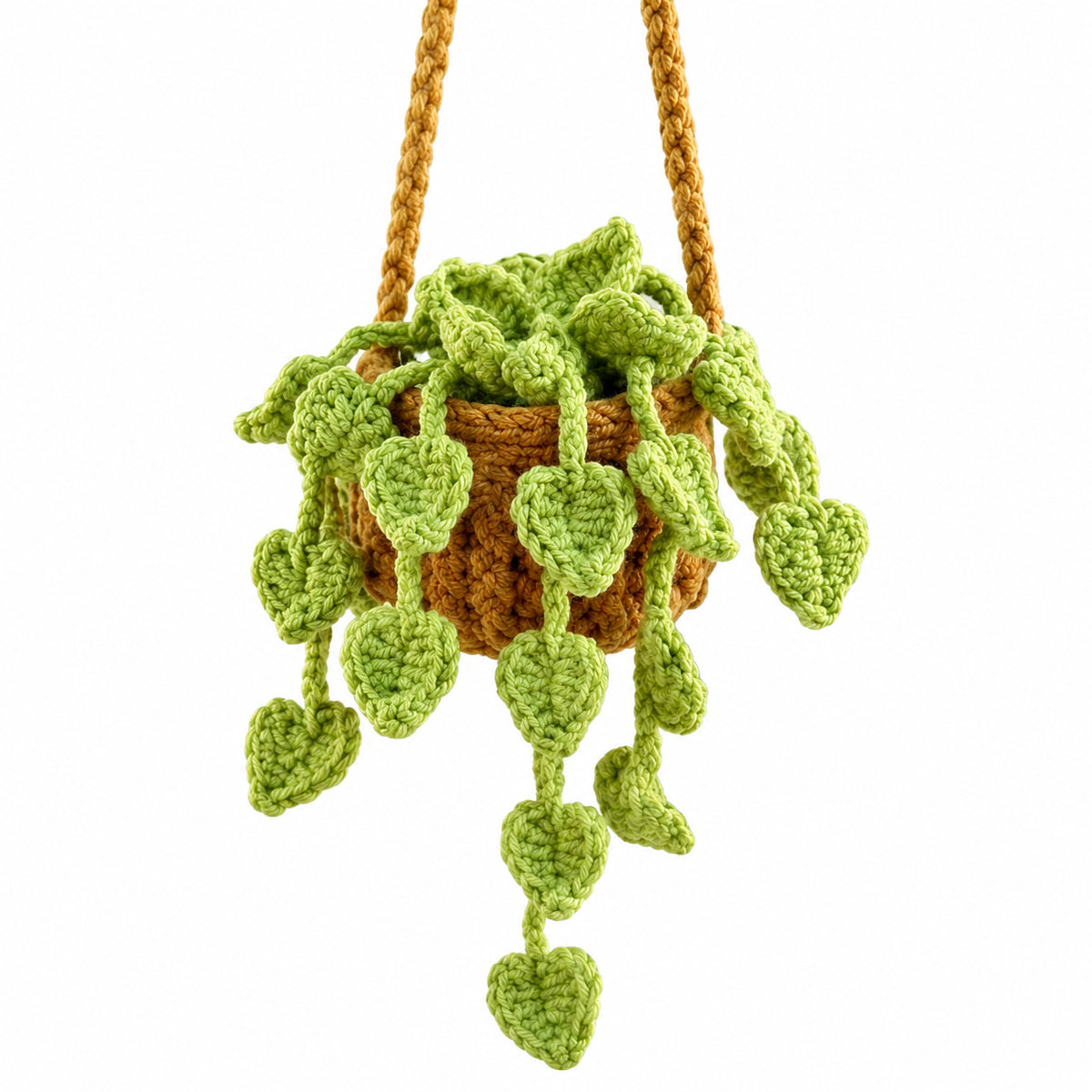 Handmade Crochet Garden Hanging Basket