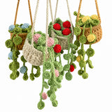 Handmade Crochet Mini Rose Basket
