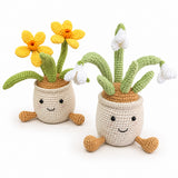 Handmade Crochet Sitting Flower Pot