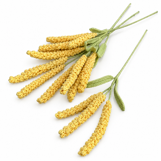 Handmade Crochet Barley Stems