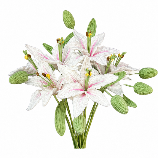 Handmade Crochet Lily Flowers