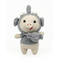 Crochet Pig Plush Doll Set, Handmade Amigurumi Animal Toys for Kids Gift
