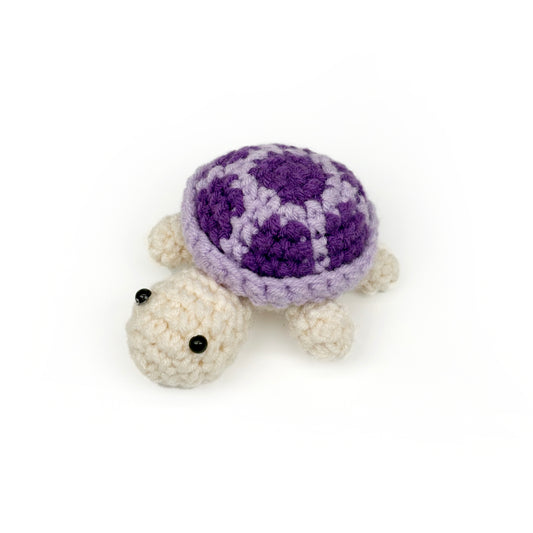 Crochet Turtle Plush Toy Set, Handmade Amigurumi Animal Dolls for Kids Gift