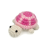 Crochet Turtle Plush Toy Set, Handmade Amigurumi Animal Dolls for Kids Gift
