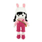 Crochet Bunny Girl Doll, Handmade Amigurumi Plush Toy for Kids Gift