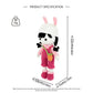 Crochet Bunny Girl Doll, Handmade Amigurumi Plush Toy for Kids Gift