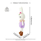 Crochet Bunny Doll, Handmade Amigurumi Rabbit Plush Toy for Kids Gift