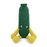 Crochet Cucumber Plush Toy, Handmade Amigurumi Vegetable Doll Gift