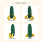 Crochet Cucumber Plush Toy, Handmade Amigurumi Vegetable Doll Gift