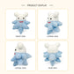 Handmade Crochet Sea Creature Plush Toy