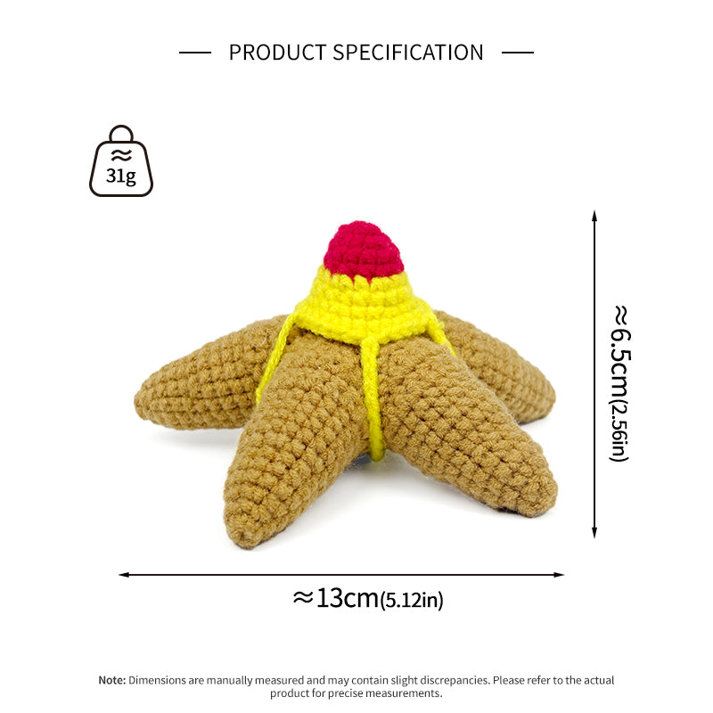 Handmade Crochet Starfish Plush Toy