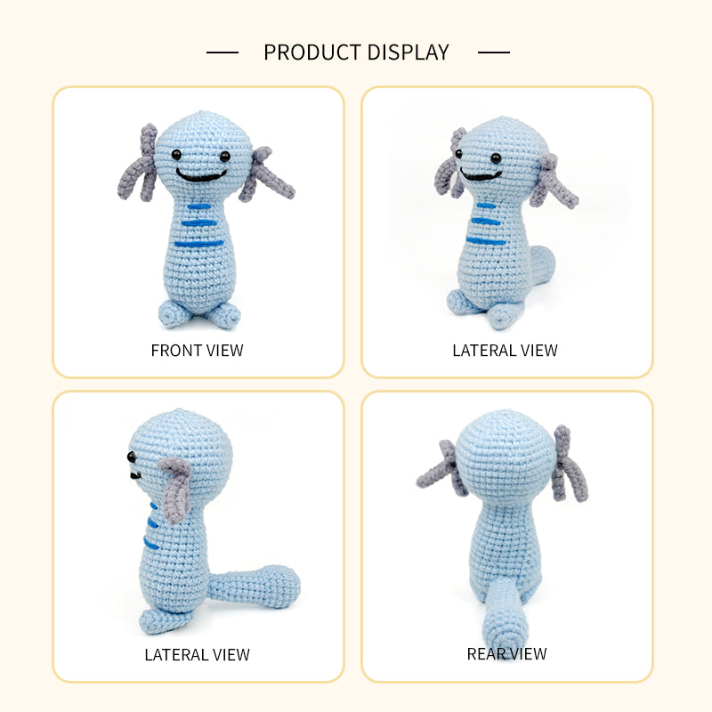 Handmade Crochet Axolotl Plush Toy