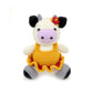 Crochet Cow Plush Doll, Handmade Amigurumi Farm Animal Toy for Kids Gift