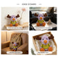 Handmade Crochet Moose Plush Toy - Colorful Amigurumi Woodland Baby Gift