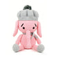 Crochet Pink Elephant Plush Toy, Handmade Amigurumi Animal Doll Gift