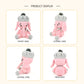 Crochet Pink Elephant Plush Toy, Handmade Amigurumi Animal Doll Gift