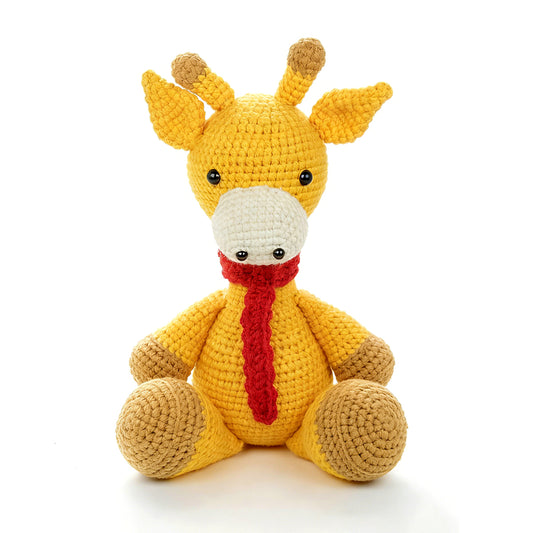 Crochet Giraffe Plush Toy, Handmade Amigurumi Animal Doll for Kids Gift
