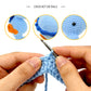 Crochet Seahorse Plush Toy, Handmade Blue Amigurumi Ocean Animal Doll Gift