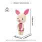 Handmade Crochet Pink Pig Plush - Cute Amigurumi Baby Pig Toy