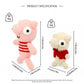 Crochet Pig Plush Toy Set, Handmade Amigurumi Animal Dolls Gift