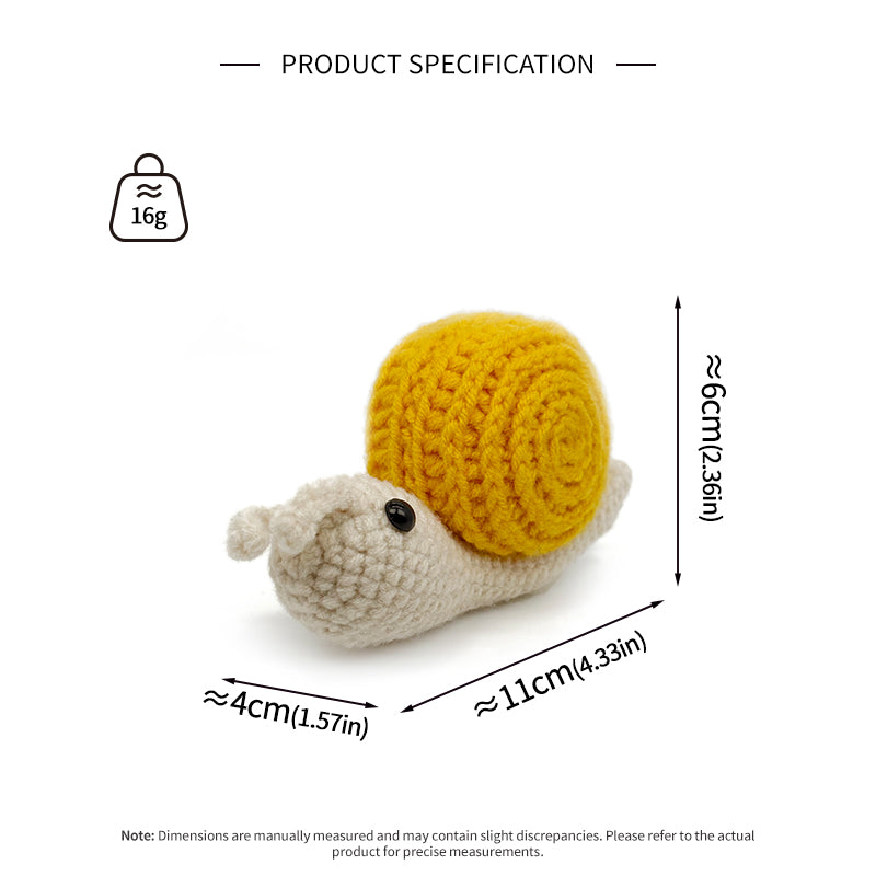 Crochet Snail Plush Toy