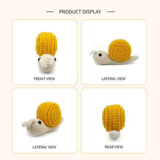 Crochet Snail Plush Toy