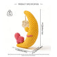 Handmade Crochet Moon and Star Baby Toy - Soft Amigurumi Nursery Decor