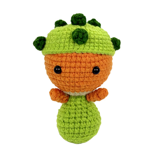 Handmade Crochet Dinosaur Plush Toy - Cute Amigurumi Dino Baby Gift