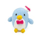 Blue Crochet Penguin Plush Toy